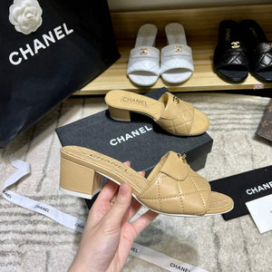 Chanel Women's Sandals Chanel Slippers Shoes Lambskin C90122 - 35 / Black - View 3