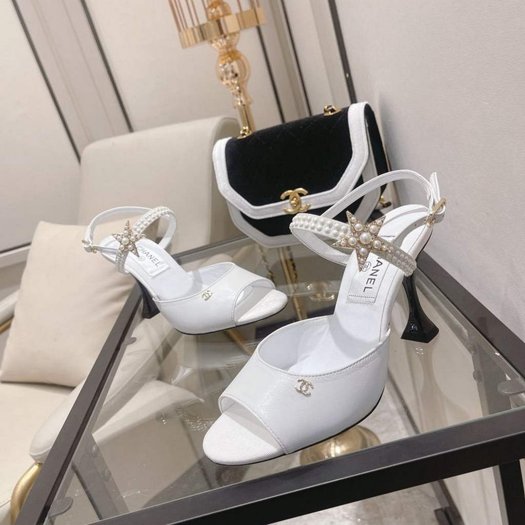 Chanel Women's Sandals Slingbacks Goatskin C90258 - 35 - View 1