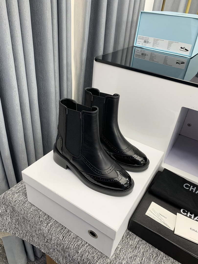 Chanel Women's Shoes Ankle Boots 189725 - 35 - View 6