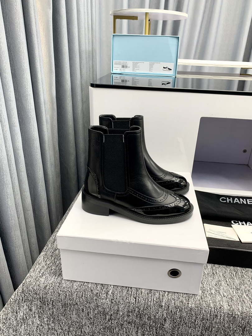 Chanel Women's Shoes Ankle Boots 189725