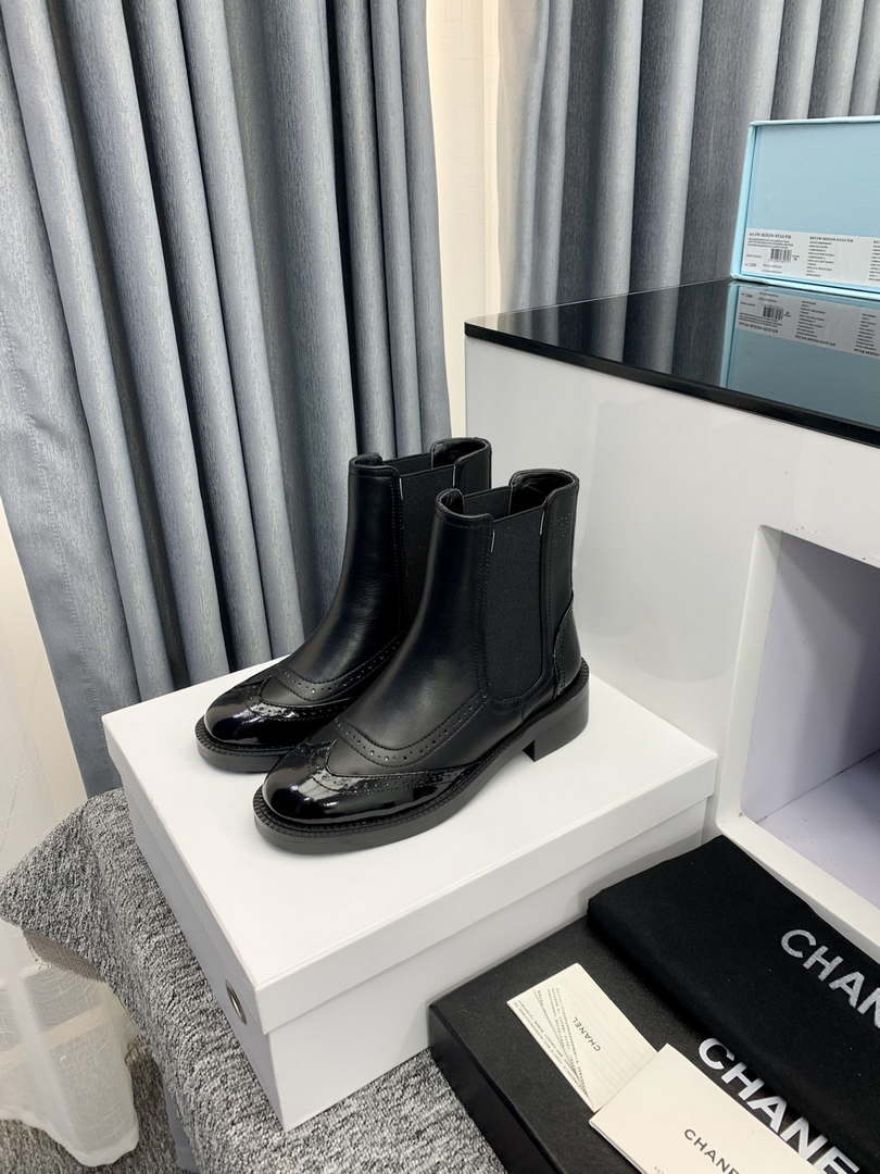 Chanel Women's Shoes Ankle Boots 189725 - 35 - View 4