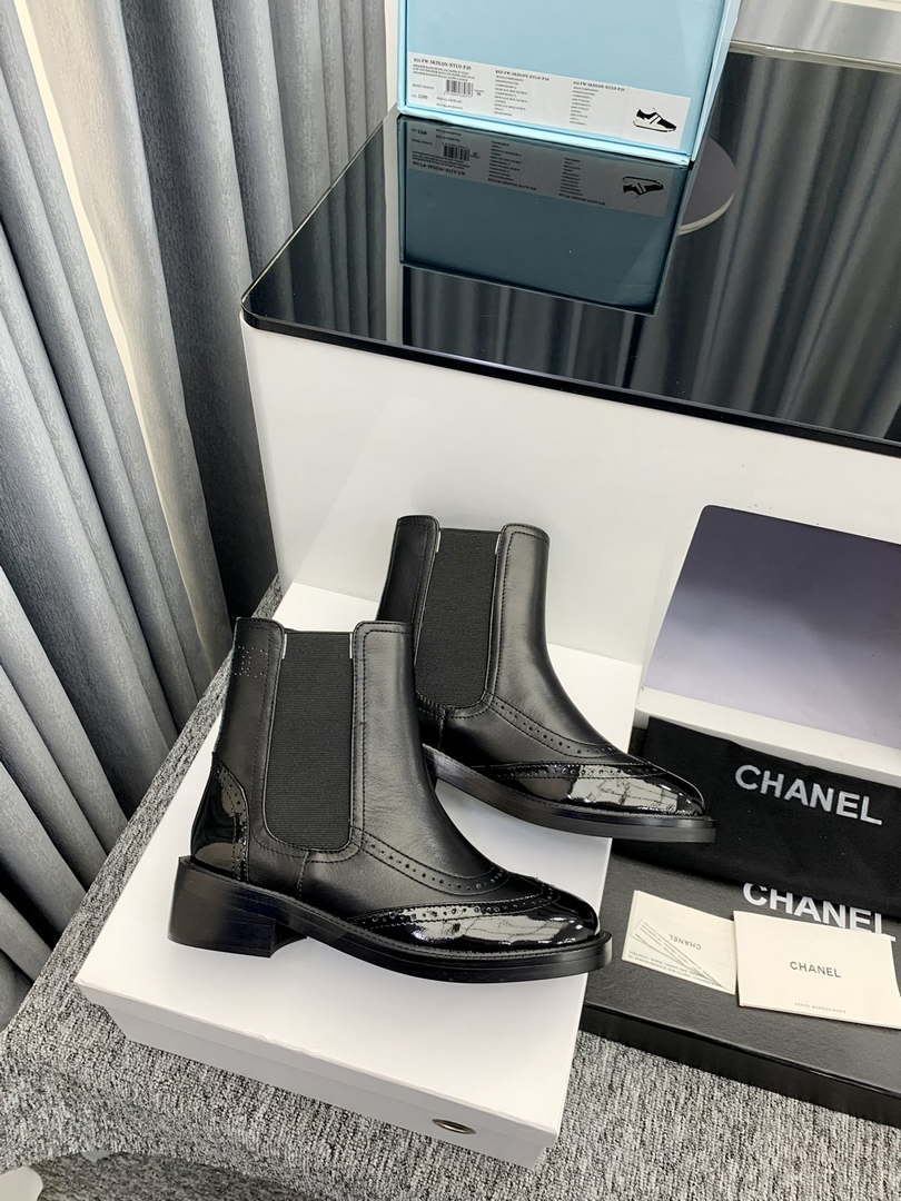 Chanel Women's Shoes Ankle Boots 189725