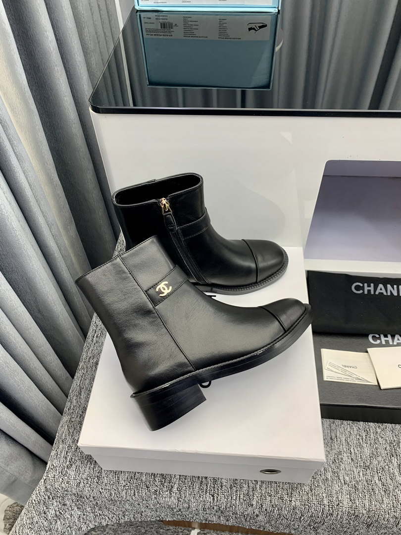 Chanel Women's Shoes Ankle Boots 189727