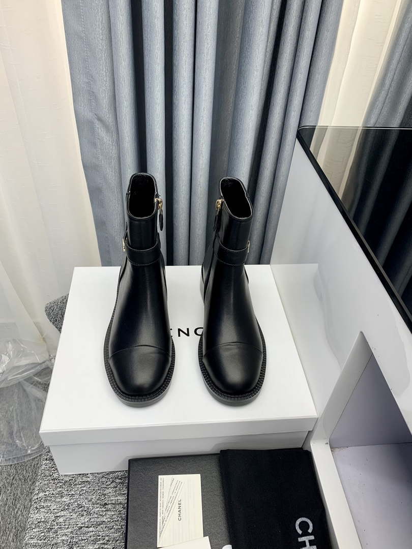 Chanel Women's Shoes Ankle Boots 189727