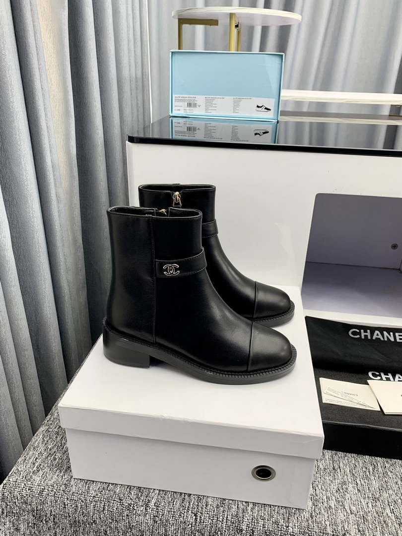 Chanel Women's Shoes Ankle Boots 189727 - 35 - View 8
