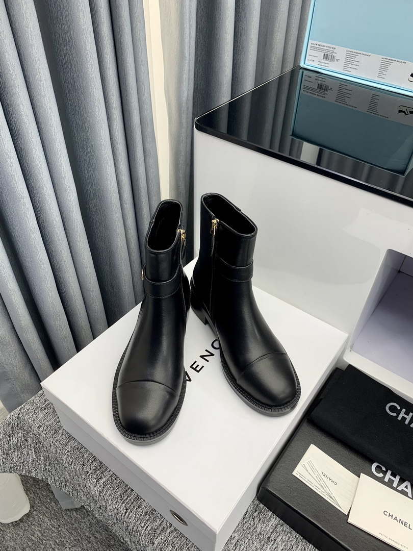Chanel Women's Shoes Ankle Boots 189727