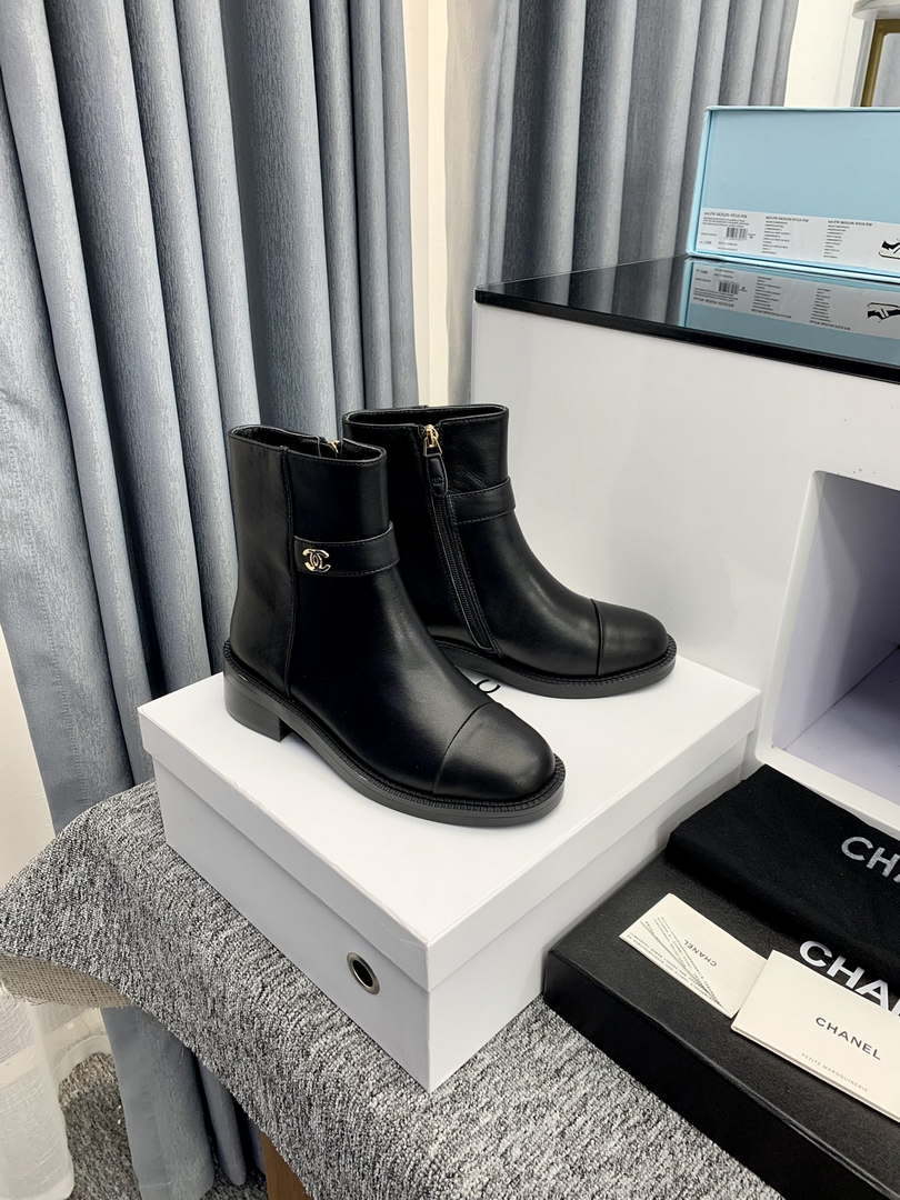 Chanel Women's Shoes Ankle Boots 189727 - 35 - View 5