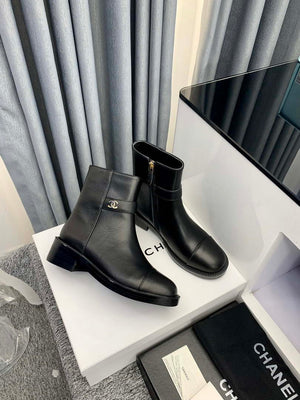 Chanel Women's Shoes Ankle Boots 189727 - 35 - View 2