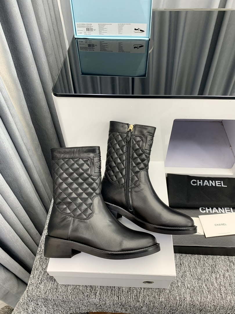 Chanel Women's Shoes Ankle Boots 189728