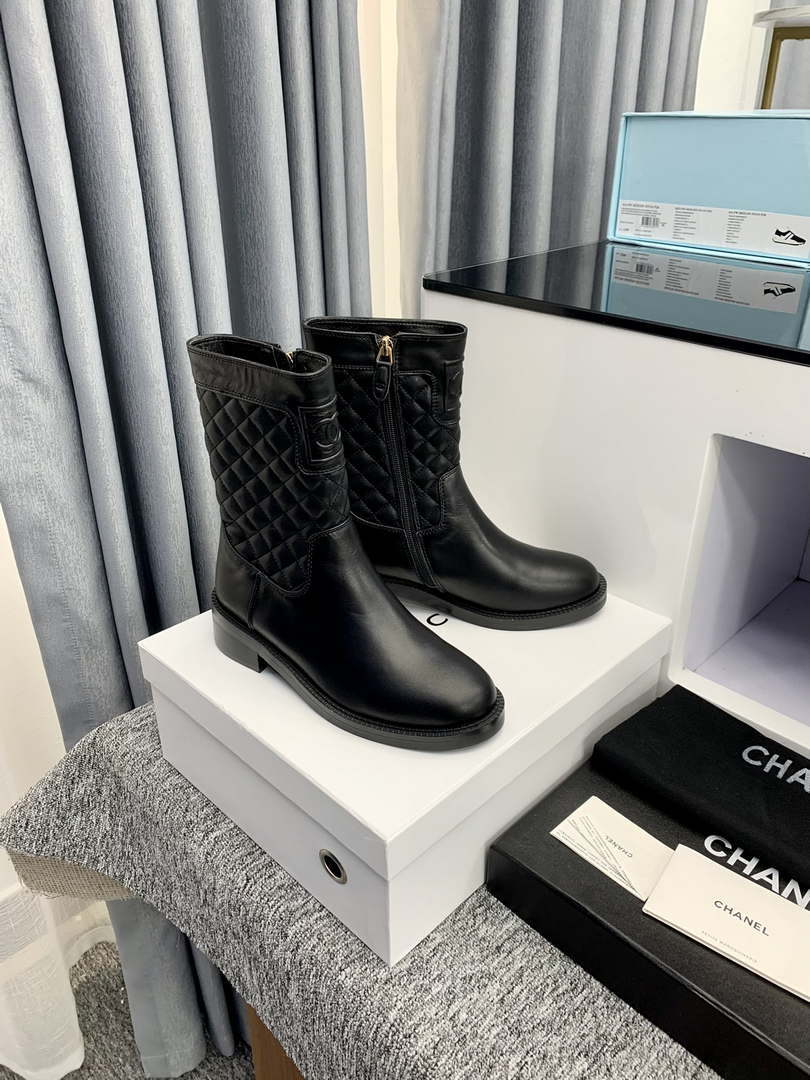 Chanel Women's Shoes Ankle Boots 189728