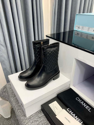 Chanel Women's Shoes Ankle Boots 189728 - 35 - View 3