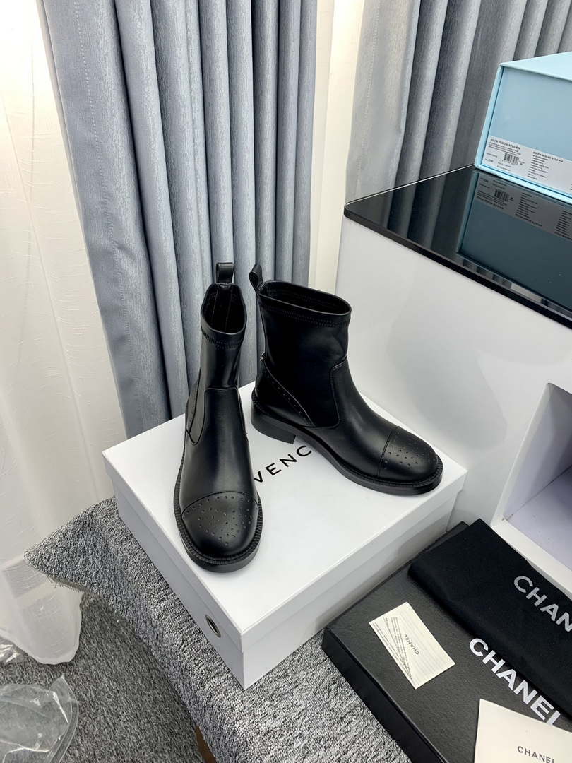Chanel Women's Shoes Ankle Boots 189741