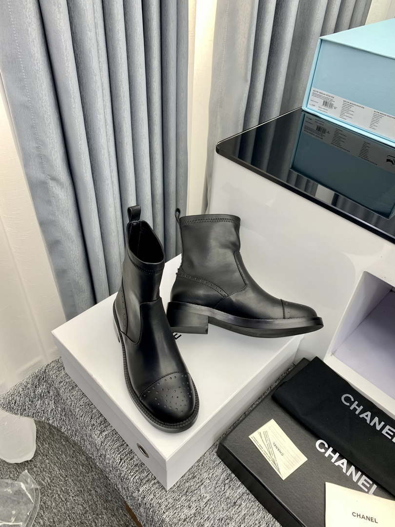 Chanel Women's Shoes Ankle Boots 189741