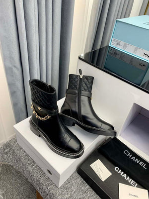 Chanel Women's Shoes Ankle Boots 189745 - 35 - View 4