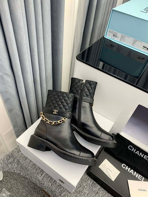 Chanel Women's Shoes Ankle Boots 189745 - 35 - View 3