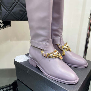 Chanel Women's Shoes Classcal Chain High Boots G38821 - 35 - View 7