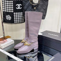 Chanel Women's Shoes Classcal Chain High Boots G38821 - 35 - View 1