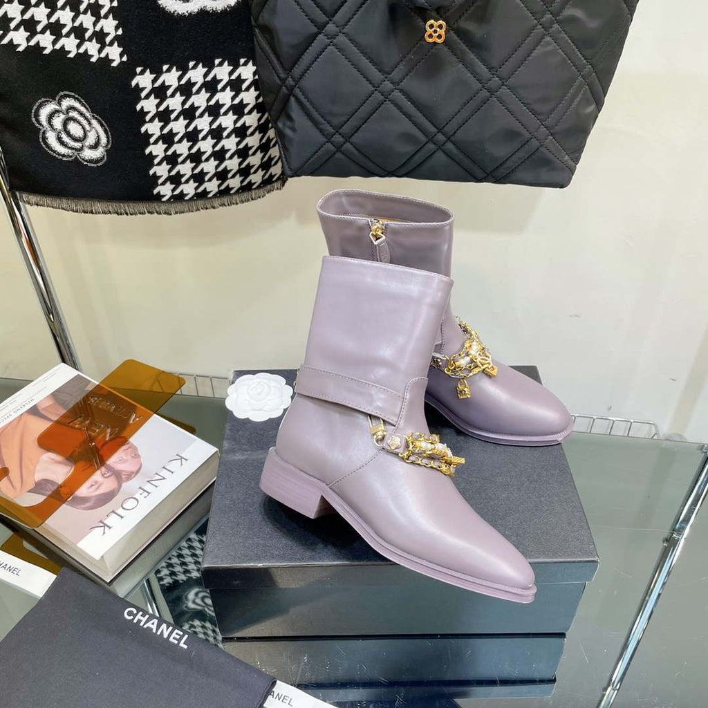 Chanel Women's Shoes Classcal Chain Hight Boots 190795