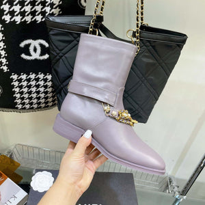 Chanel Women's Shoes Classcal Chain Hight Boots 190795 - 35 - View 2