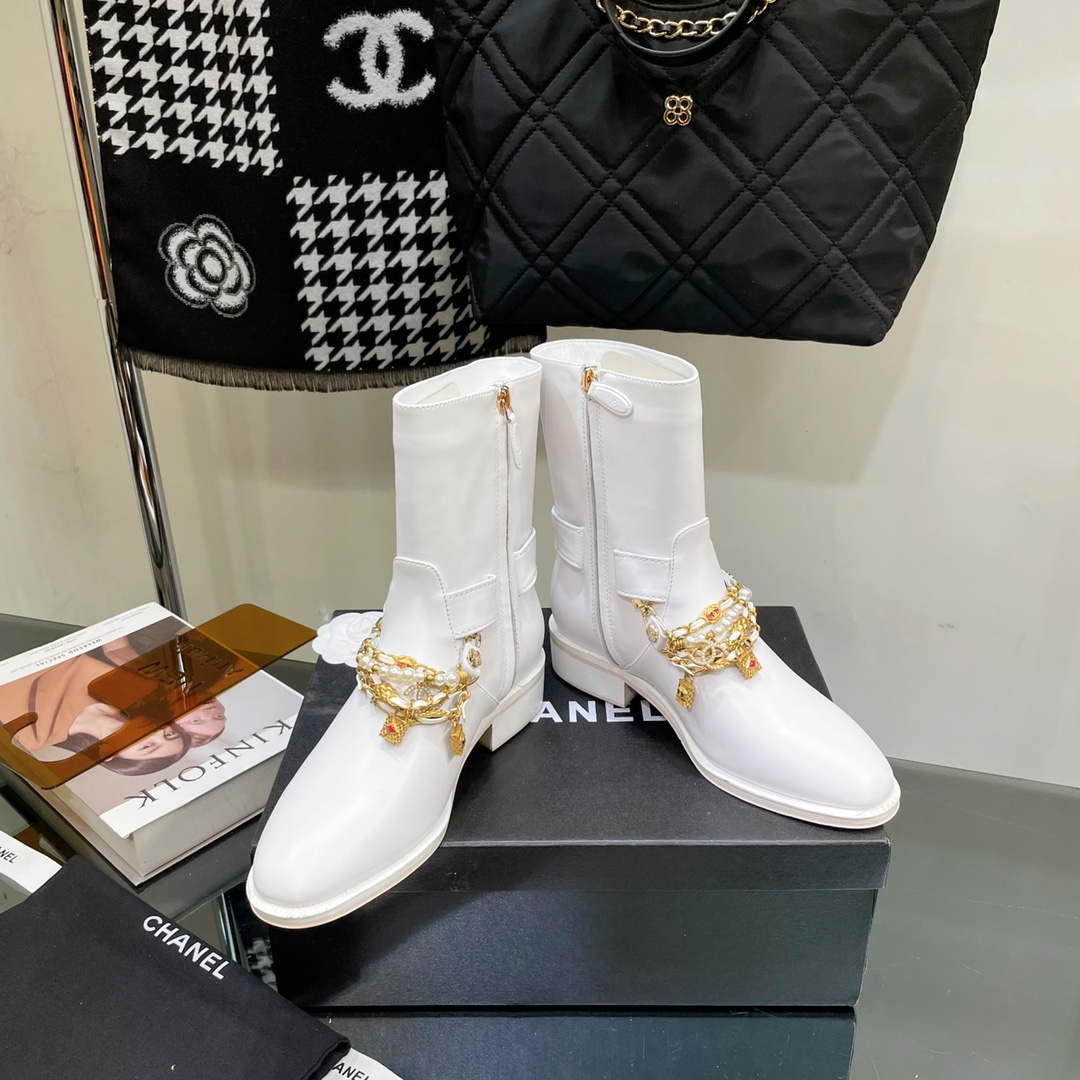 Chanel Women's Shoes Classcal Chain Hight Boots 190796