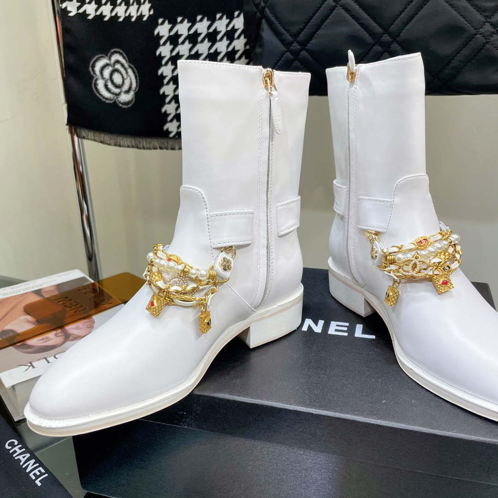 Chanel Women's Shoes Classcal Chain Hight Boots 190796