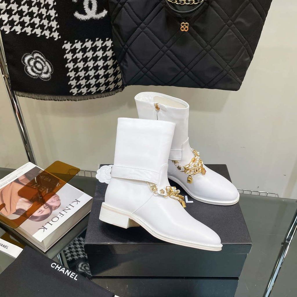 Chanel Women's Shoes Classcal Chain Hight Boots 190796