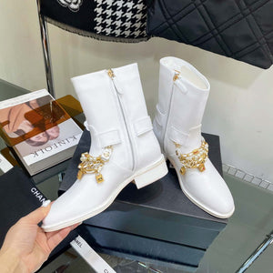 Chanel Women's Shoes Classcal Chain Hight Boots 190796 - 35 - View 5