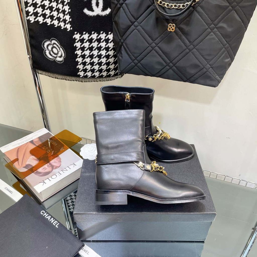 Chanel Women's Shoes Classcal Chain Hight Boots 190797