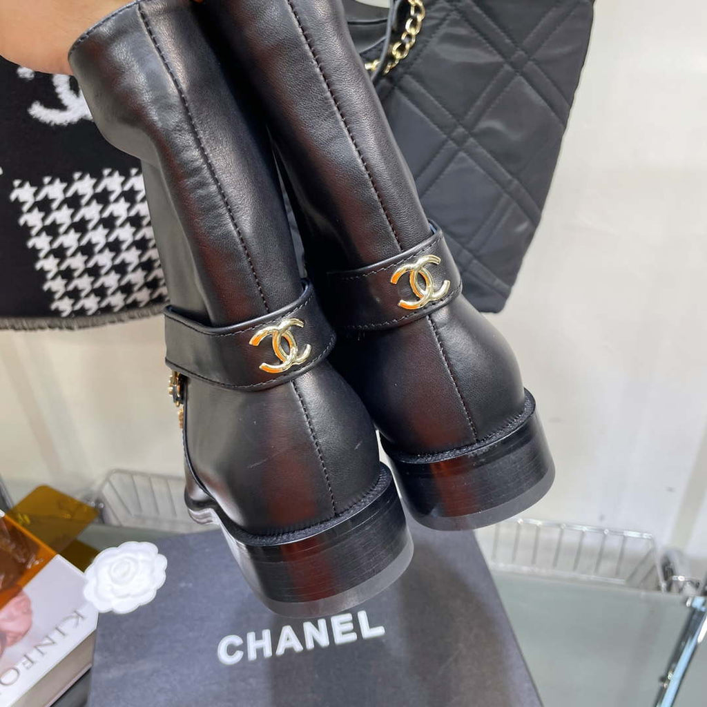 Chanel Women's Shoes Classcal Chain Hight Boots 190797