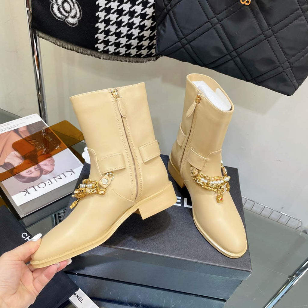 Chanel Women's Shoes Classcal Chain Hight Boots 190798