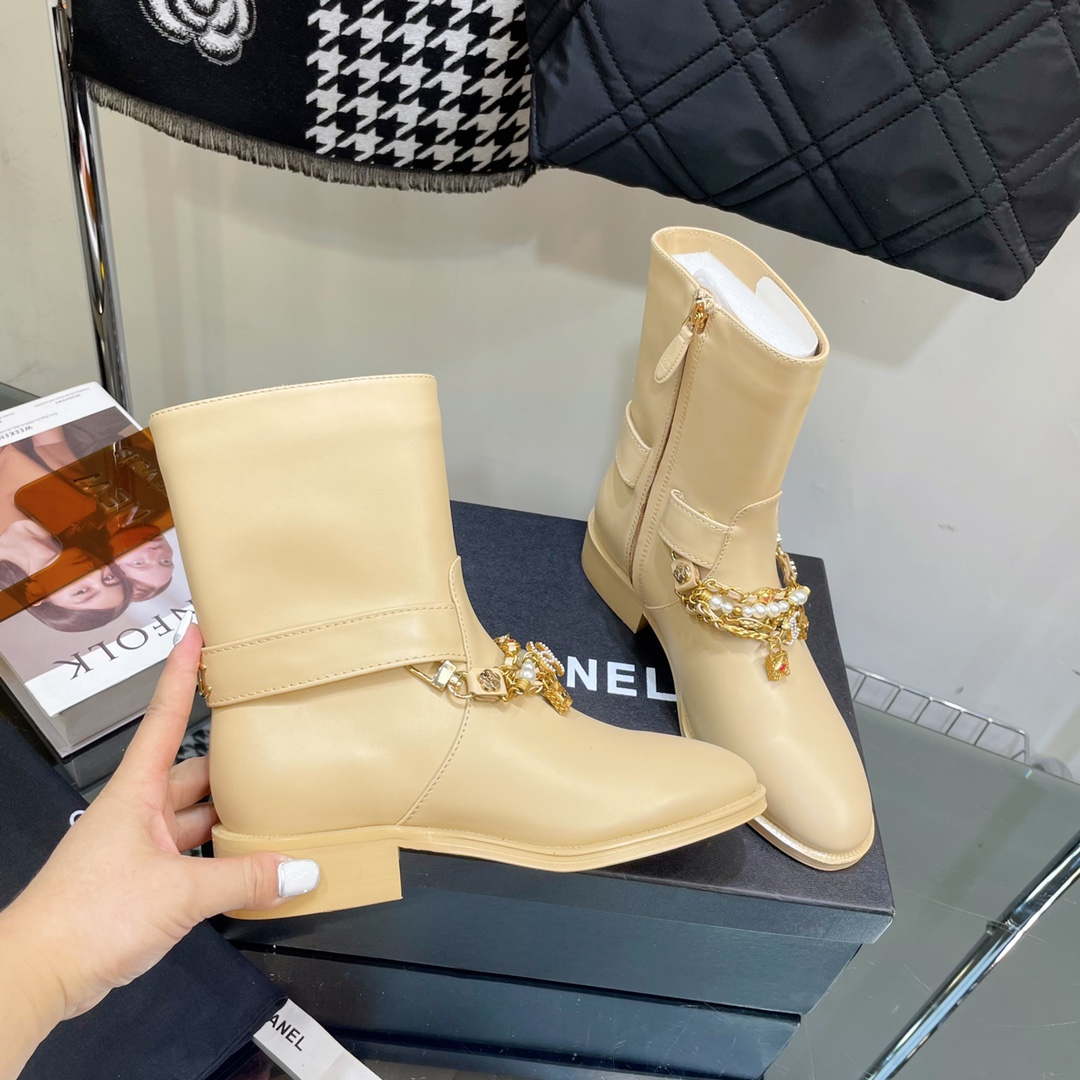 Chanel Women's Shoes Classcal Chain Hight Boots 190798