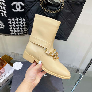 Chanel Women's Shoes Classcal Chain Hight Boots 190798 - 35 - View 5