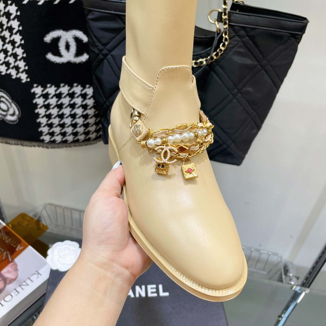 Chanel Women's Shoes Classcal Chain Hight Boots 190798
