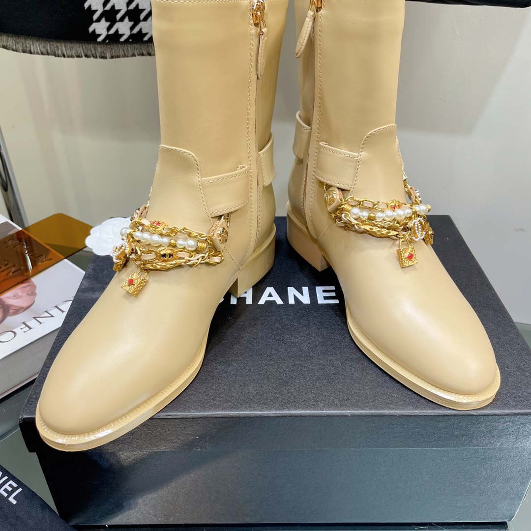 Chanel Women's Shoes Classcal Chain Hight Boots 190798