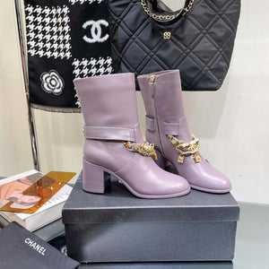 Chanel Women's Shoes Classcal Chain Hight Boots 190800 - 35 - View 7
