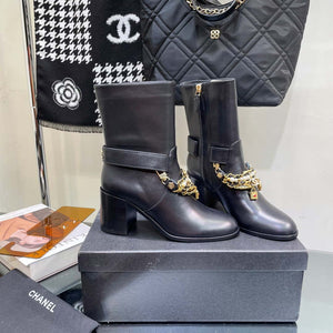 Chanel Women's Shoes Classcal Chain Hight Boots 190801 - 35 - View 9