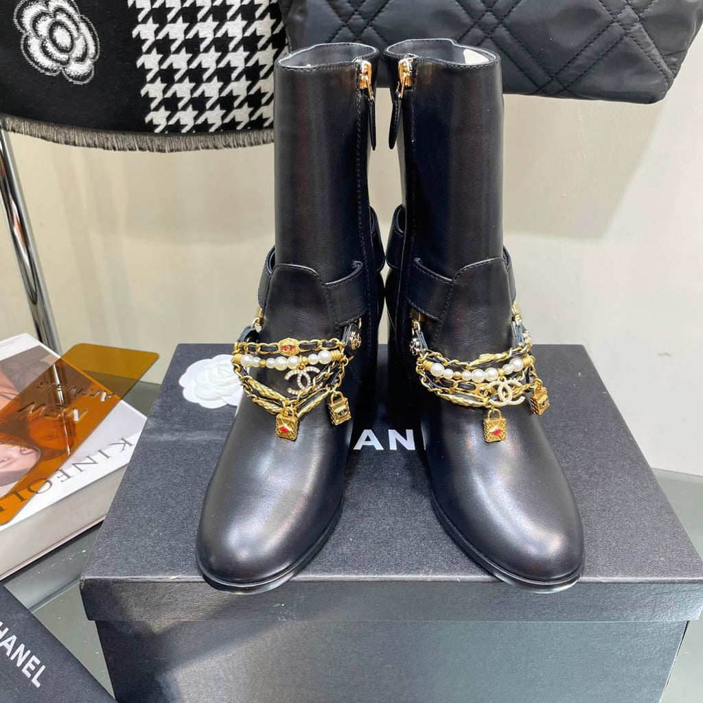 Chanel Women's Shoes Classcal Chain Hight Boots 190801