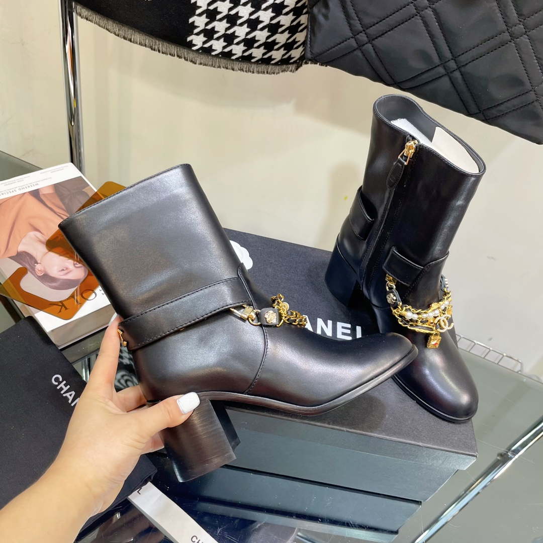 Chanel Women's Shoes Classcal Chain Hight Boots 190801 - 35 - View 4