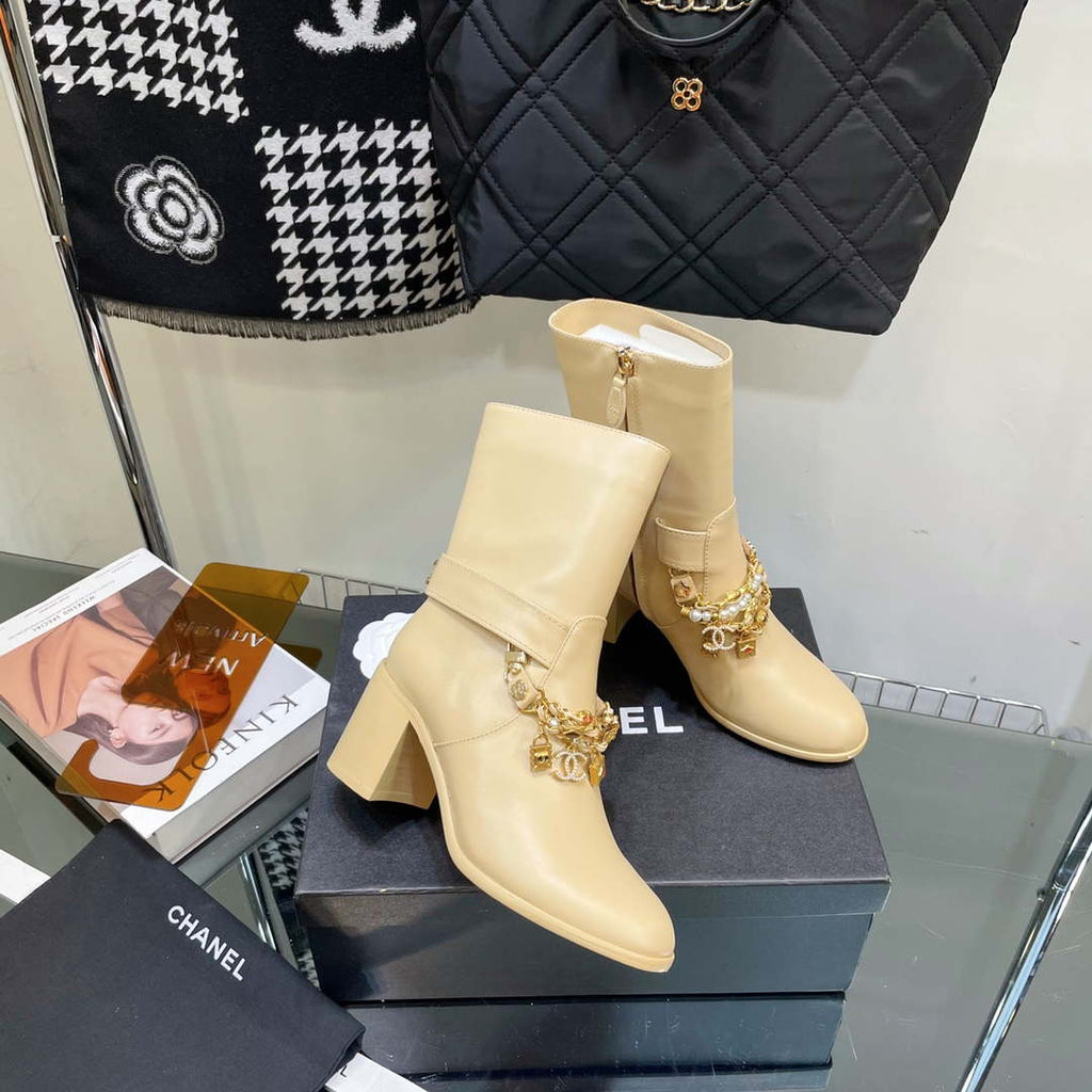 Chanel Women's Shoes Classcal Chain Hight Boots 190803