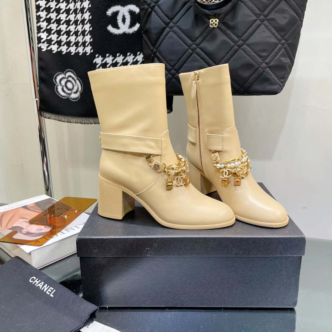 Chanel Women's Shoes Classcal Chain Hight Boots 190803 - 35 - View 7