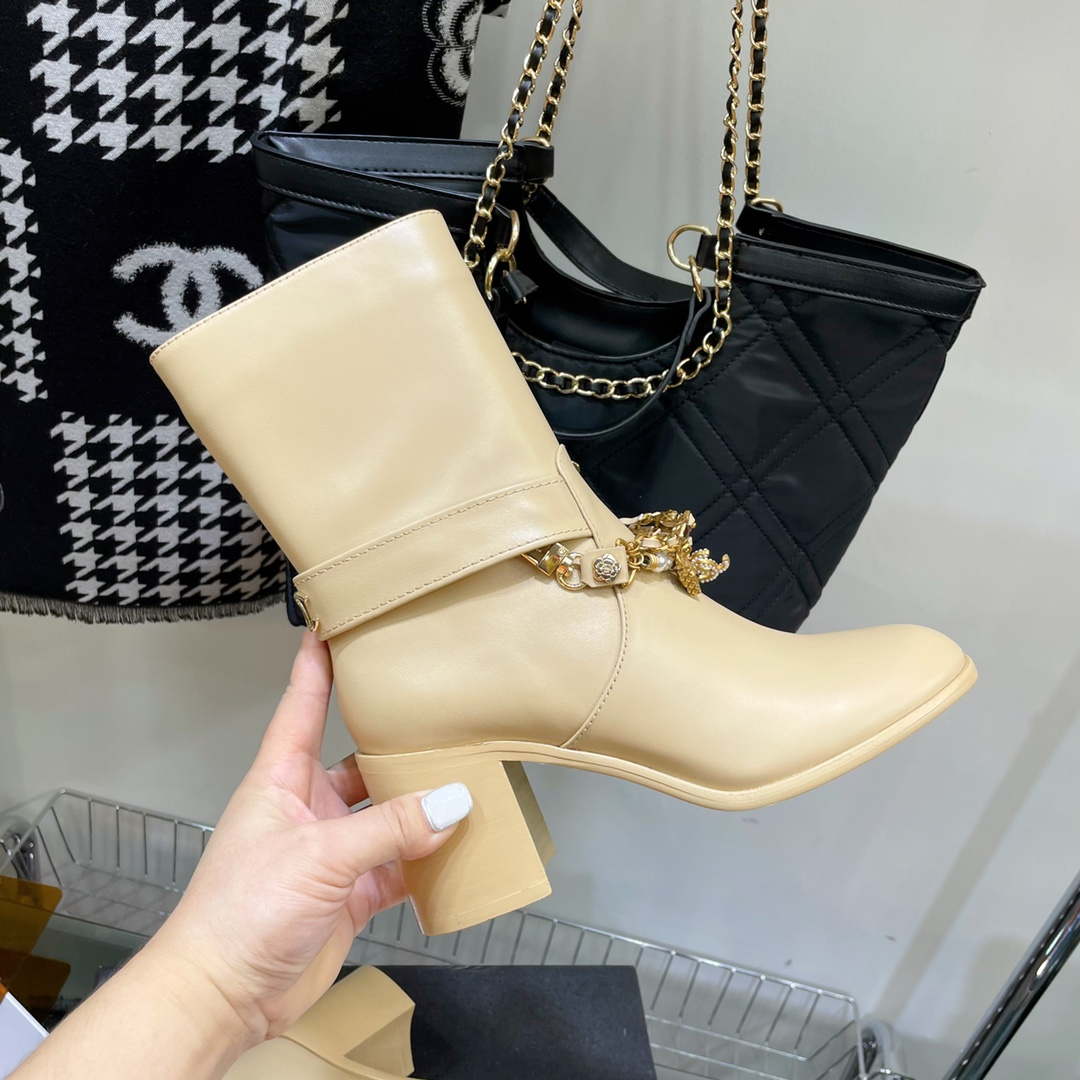 Chanel Women's Shoes Classcal Chain Hight Boots 190803 - 35 - View 4