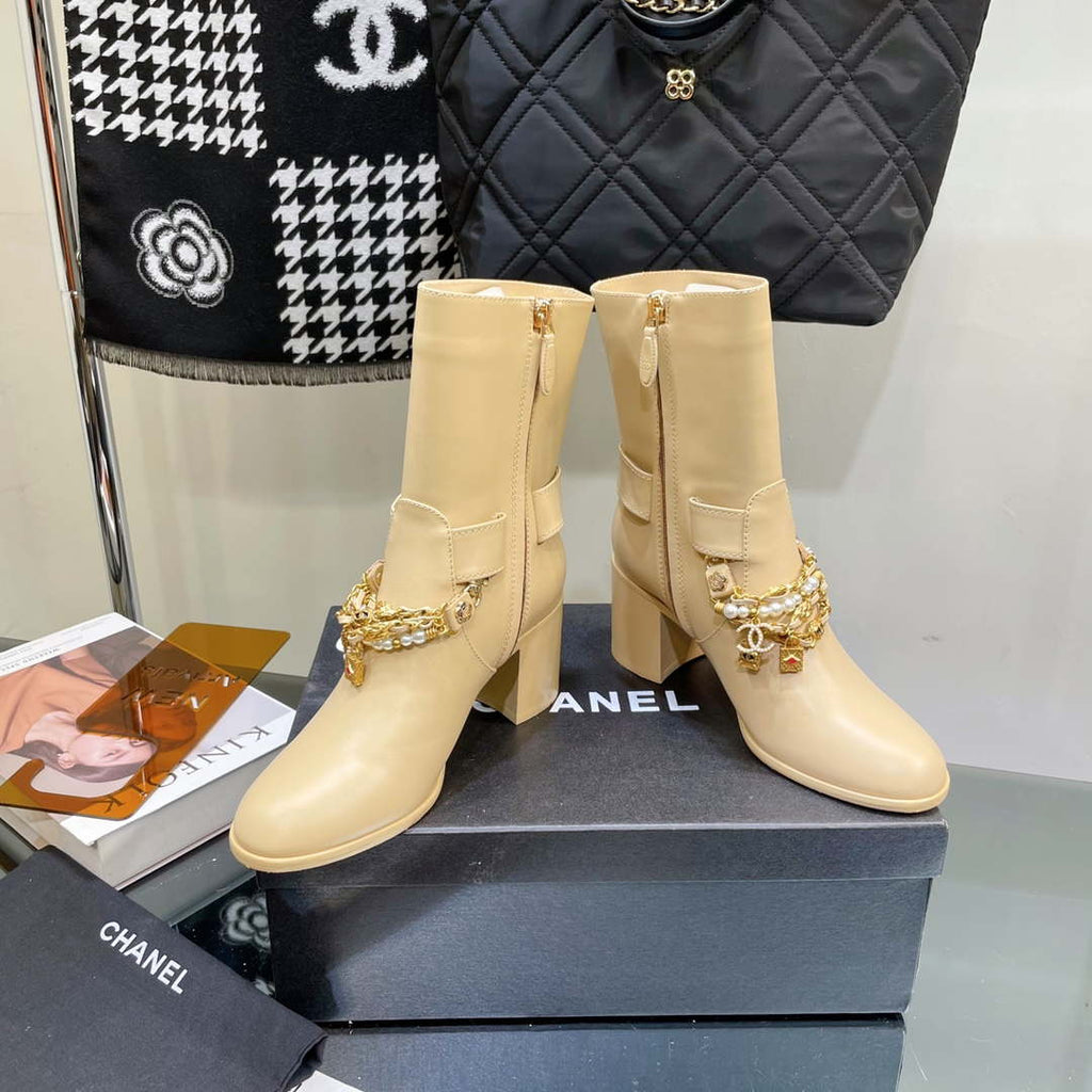 Chanel Women's Shoes Classcal Chain Hight Boots 190803