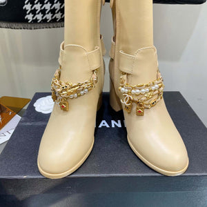 Chanel Women's Shoes Classcal Chain Hight Boots 190803 - 35 - View 2