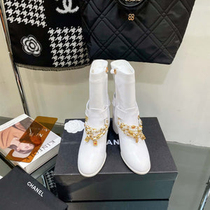 Chanel Women's Shoes Classcal Chain Hight Boots 190802 - 35 - View 1