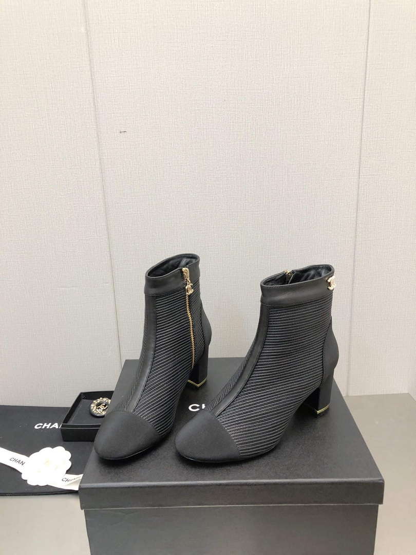 Chanel Women's Shoes Fashion Short Boots C77650 - 35 - View 1