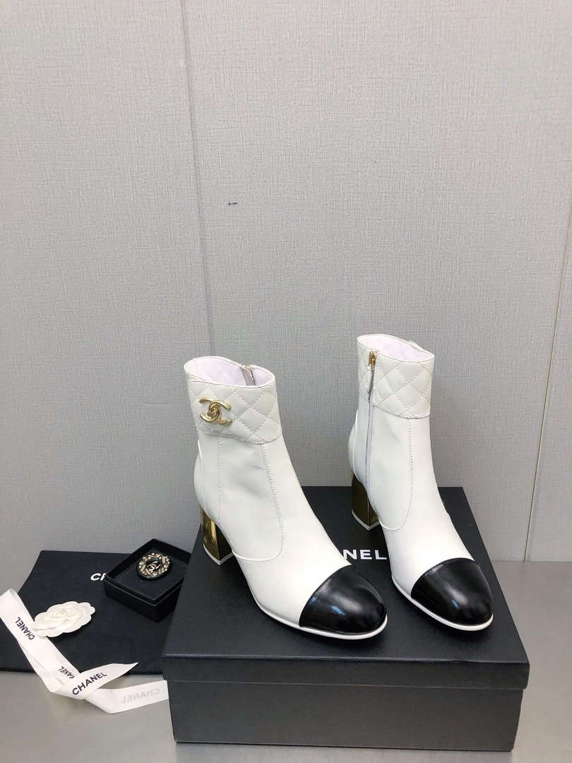 Chanel Women's Shoes Fashion Short Boots C77654 - 35 - View 1