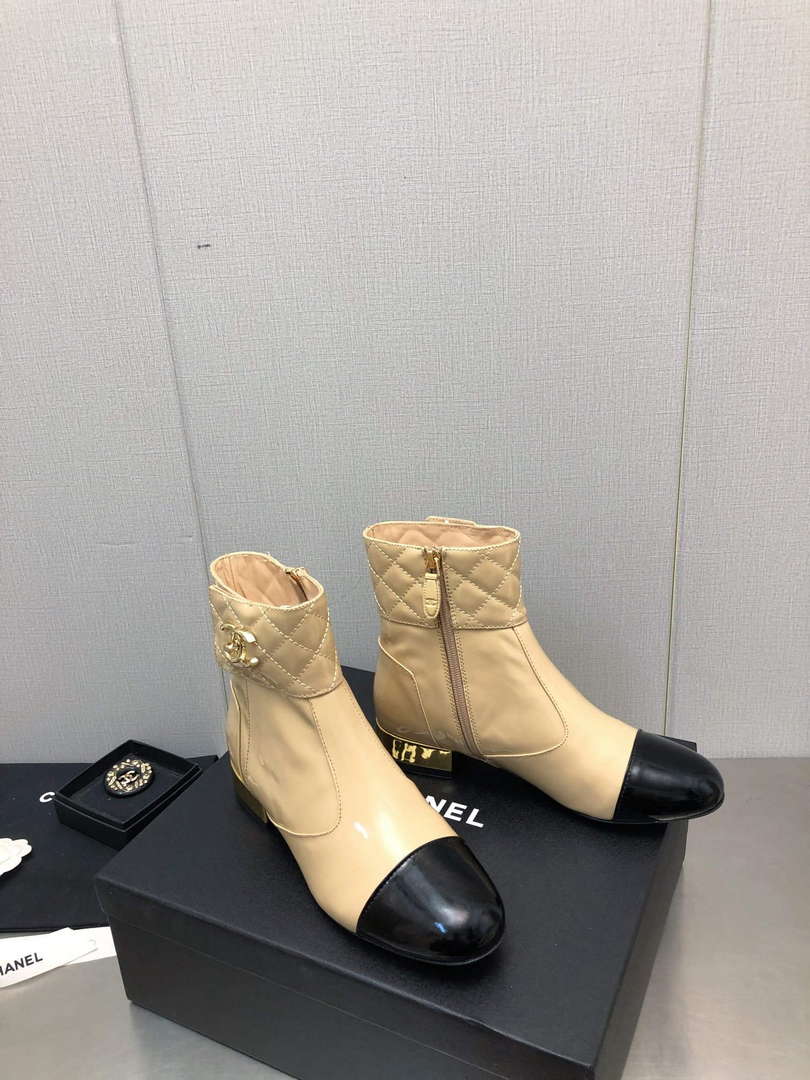 Chanel Women's Shoes Fashion Short Boots C77656 - 35 - View 3