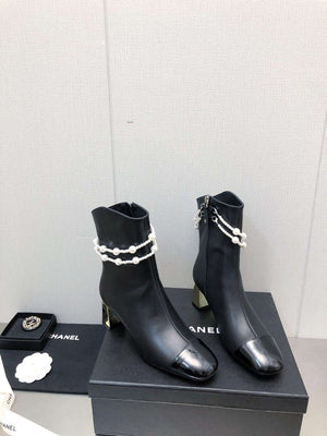 Chanel Women's Shoes Fashion Short Boots C77658 - 35 - View 1