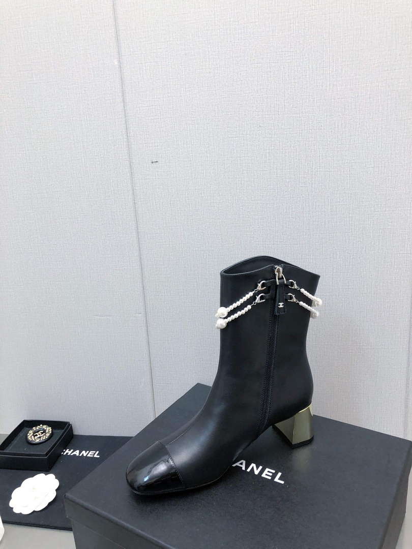 Chanel Women's Shoes Fashion Short Boots C77658 - 35 - View 7