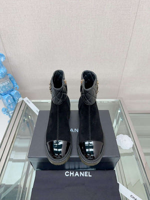 Chanel Women's Shoes Fashion Short Boots C94381 - 35 - View 1